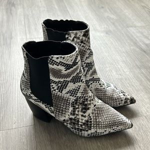 Miss Lola Snake Print Boots